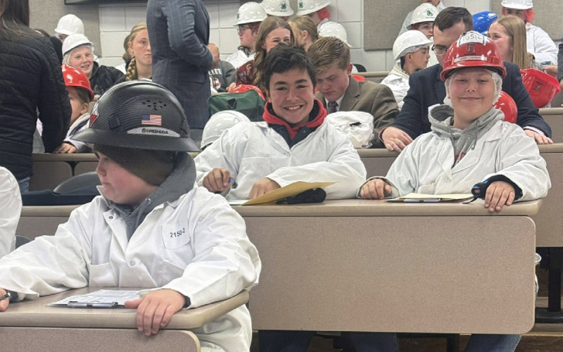DISTRICT MEAT JUDGING District 4-H meat judging was held on Monday. Lots of studying goes into this contest. Henry Chapman was Reserve Champion Junior individual, and CalvinHays Chapman took 3rd place Intermediate individual. | COURTESY PHOTOS