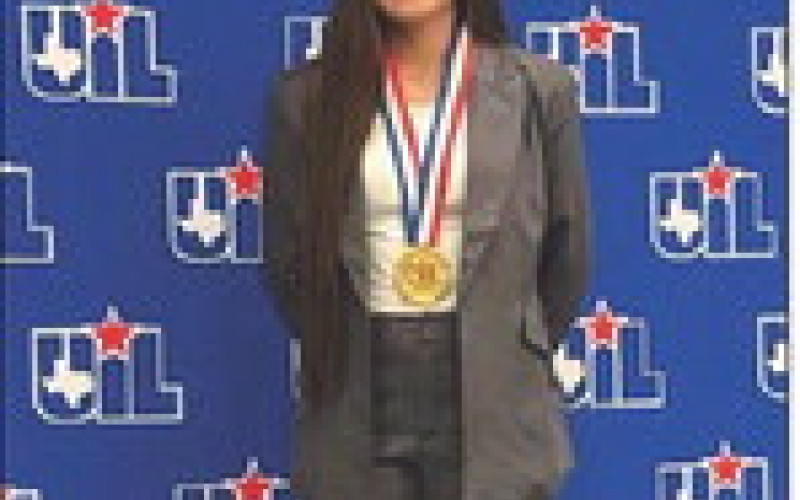 STATE CHAMPION Congratulations go to Jayton’s Abigail Mosely, who finished first in the state in accounting at the UIL State Academic Meet in Austin Monday, May 18. | COURTESY PHOTO