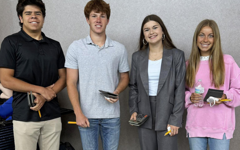 FIRST PLACE Congratulations go to Jayton’s 1st-place accounting team at the UIL regional meet. They are headed to State. Abigail Mosley took 1st place with a perfect score, Kodah Tagle took 2nd place, Jace Chisum placed 3rd and Tucker Scott finished in 4th. They will be competing at the State UIL academic meet May 18–19 in Austin. | COURTESY PHOTO