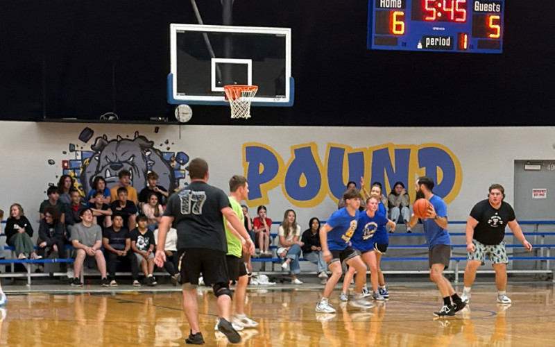 A SENIOR TRADITION Spur seniors continued a time-honored tradition last week in the faculty versus seniors basketball game took place before the Class of 2026 graduated. | COURTESY PHOTOS