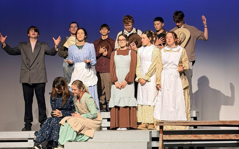 SPUROAPATBI-DISTRICT The Spur ISD production of“Anatomy of Gray”was selected to advance to bi-district competition, which will be April 1 in Spur. Set in Indiana during the late 1800s,“Anatomy of Gray” explores themes of death, loss, love and healing through a unique coming-of-age story. Brandee Hamilton is the One Act Play director. | COURTESY PHOTOS