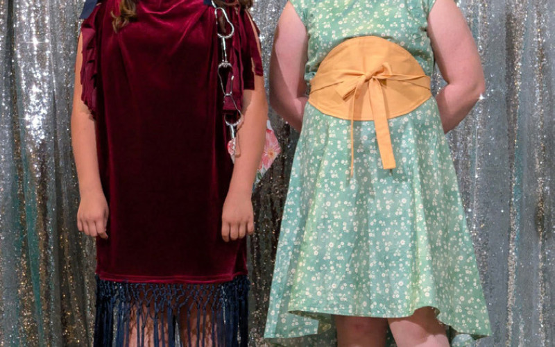 DICKENS 4-H HONORS On April 11 Dickens County 4-H members Lucciana Reese and Ariyan Stringer went Archer City to compete at the 4-H fashion show contest, Stringer won reserve grand in the Everyday Living category, and Reese won reserve grand in Refashion category and won the Junior division modeling award. | COURTESY PHOTOS