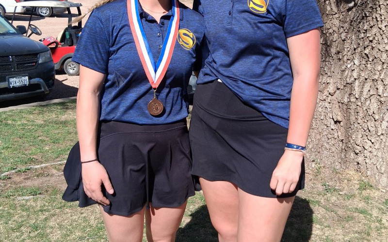 Spur has two regional qualifiers in golf, Erin McGalliard and Kimberly Pafford. They competed and advanced at last week’s district golf meet. | COURTESY PHOTO