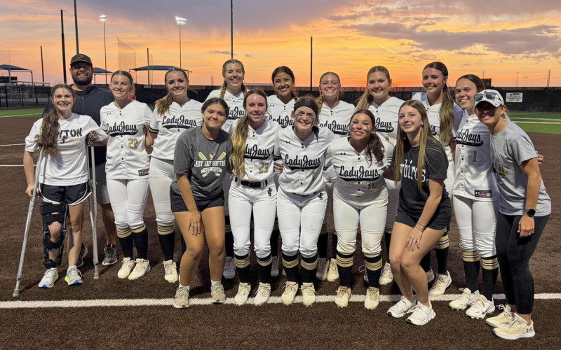 HISTORIC FIRST For the first time in school history, Jayton has a varsity girls softball team headed to the playoffs. The Lady Jays will face Cross Plains Friday, April 24. | COURTESY PHOTO