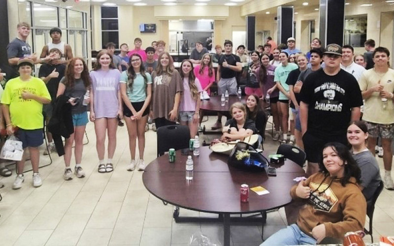 END OF SCHOOL YEAR Jayton grads finished their school year with an all-night party in the school gym featuring lots of food and prizes. | COURTESY PHOTOS