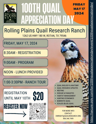 100th Quail Appreciation Day set for May 17