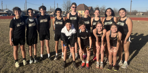 JH TRACK Jayton had 13 JH athletes spend an afternoon of their Spring Break competing at the Roby track meet. | COURTESY PHOTO