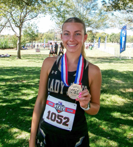 ALL-STAR Congratulations go to Jayton’s Jace Chisum, who was selected to the Texas Girls Coaches Association 1A-4A Cross Country Legacy All-Star Team. | COURTESY PHOTO