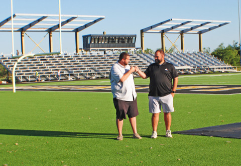 DYNAMIC DUO John Stanaland (left) will be joining older brother Josh (right) to coach at Jayton starting in 2024. | BEVERLY PICKETT PHOTO