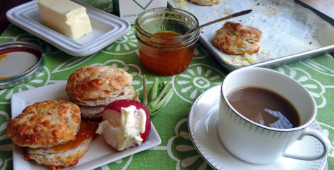 FOR ANY MEAL OF THE DAY these biscuits with sharp cheddar mixed in are a delicious addition. | ANGELINA LaRUE PHOTO