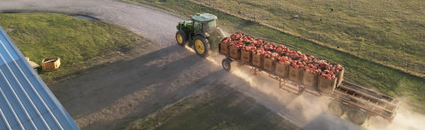 IT’S PUMPKIN HARVEST TIME again in Floyd County, Texas, with pumpkins of all varieties shipping from various locations in the area, 30 trucks a day. This year, Pumpkin Pyle supplied 100,000 pumpkins for the Dallas Arboretum’s autumn celebration—their 14th year of supplying pumpkins to the arboretum. | PHOTOS COURTESY OF PUMPKIN PYLE