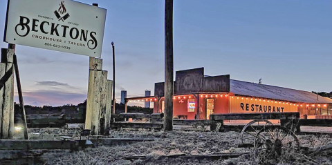 SUNSET ON BECKTON’S The steakhouse on Highway 82 in Dickens announced in early January that it was shutting down for good. The closure leaves another gap in restaurant options in Dickens County even as others spring up down the road in Spur. | THE TEXAS SPUR