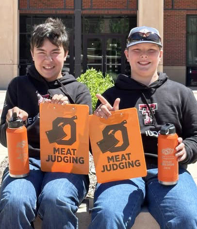 At the Oklahoma State University Invitational Meat Judging contest, Henry Chapman tied for 1st place in the 4-H division, while CalvinHays Chapman earned 5th place. | COURTESY PHOTO