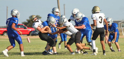 JAYBIRDS BATTLE PATRIOTS in an away game that ended in their favor at halftime by the mercy rule. | COURTESY PHOTOS