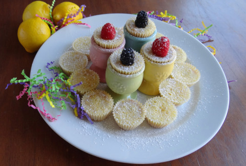SPRINGTIME IN A TART This pastry’s flaky shortbread crust and a tangy custard filling combine to satisfy your sweet tooth, with a little pucker power. Their sunny yellow color and fresh lemon flavor remind us it is springtime. | ANGELINA LaRUE PHOTO muffin tins, 24 count.