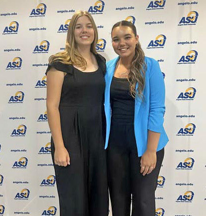 JAYTON JOURNALISM HONORS Melody McClane and Lainey Baldridge are headed to State UIL Academic competition after Melody placed 1st in Editorial and Lainey placed 1st News, 2nd in Feature, 2nd in Editorial. | COURTESY PHOTO