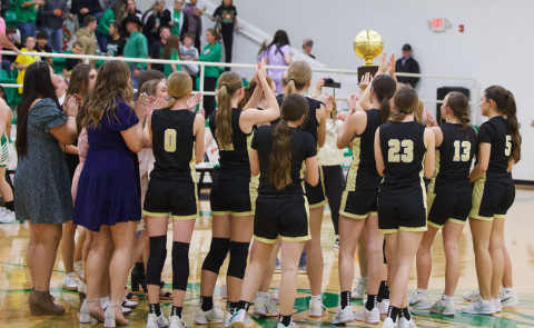 MARCHMADNESS coming up for the Lady Jaybirds after victory over Blackwell Feb. 24. | SHERI BATY PHOTO