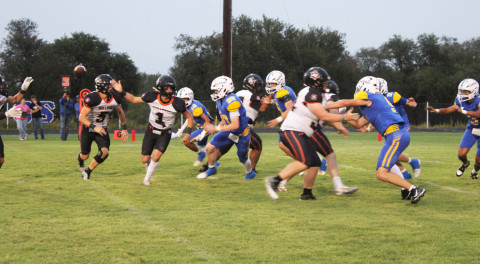 SPUR SCORES EARLY at home but trailed the Ira squad afterward. The Spur Bulldogs take on the Aspermont Hornets next week. | COURTESY PHOTOS