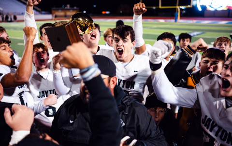 A LONG TIME COMING The Jayton Jaybirds are headed to play in the State Championship at AT&amp;T Stadium in Arlington Wednesday, Dec. 18.The last time a Jayton football team made a State Championship appearance was in 2006, when assistant coach John Stanaland was a player. MORE PHOTOS, PAGE 8 | CAMDEN REESE PHOTO