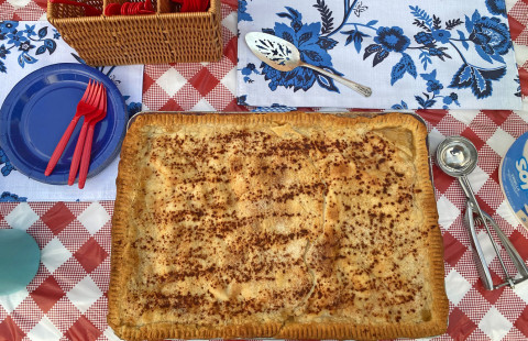 A SHEET PAN COBBLER will feed a crowd, and it is well received with a scoop of vanilla ice cream. | ANGELINA LaRUE PHOTO