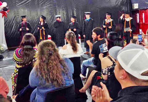 FINAL GRADUATION In a moving ceremony last week, Patton Springs celebrated its final high school graduation.Patton Springs ISD had their first graduating class in 1935 and 90 Years later in 2025, they had their last graduating high school class. Patton Springs is going from K-12 to K-6 next year. Six Rangers seniors and one junior who accelerated to graduate early so he wouldn’t have to attend another school graduated last week. | COURTESY PHOTO