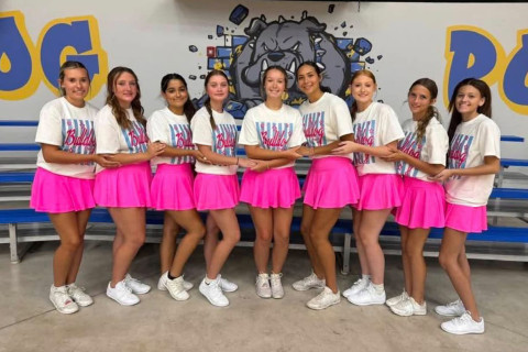 CHEER CAMP Spur Varsity Cheerleaders began preparing last week for a new season with their cheerleader camp. | COURTESY PHOTO