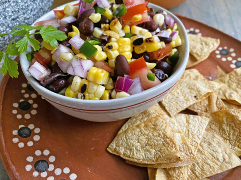 SNACK,APPETIZER,ORTACONIGHT— any of these occasions are perfect for this delicious-nutritious dip. Don’t miss the chips recipe at the end! | ANGELINA LaRUE PHOTO