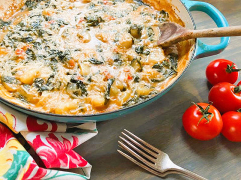 NICE GNOCCI This hearty-and-healthy casserole can be made with homemade or store-bought gnocci (a pasta-like, filled dumpling, for those who haven’t yet tried this Italian favorite). | ANGELINA LaRUE PHOTO