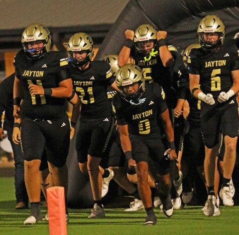 CLASSIC WIN The Jayton Jaybirds hosted the 23rd Annual Gridiron Classic and defeated the Robert Lee Steers 71–26. | JAYBIRD MEDIA PHOTOS