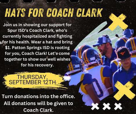 Coach Tate Clark sees outpouring of support during health challenges