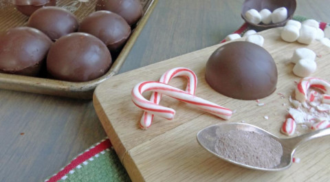 Cocoa bombs lend chocolatey richness to traditional cup