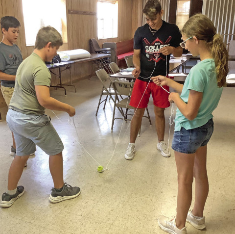 LEADERSHIP LESSONS Officers of the Dickens County 4-H held training sessions on July 16. | COURTESY PHOTO
