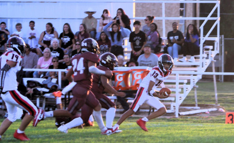 PATTON LOSS The Patton Springs Rangers took a tough loss last week to the Paint Creek Pirates, 68–21. | COURTESY PHOTO