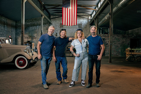 AMERICAN PICKERS Robbie Wolfe, Jersey Jon, Danielle Colby and Mike Wolfe are headed into their 25th season of the popular History Channel show this year — in Texas. | COURTESY PHOTO