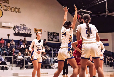 Spurettes take three wins in Lamesa Tournament
