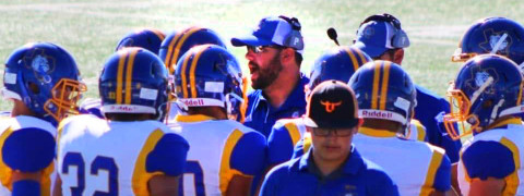 END OF THE SCHOOL YEAR typically brings changes in school leadership positions, including coaches—including, this round, at Spur ISD as head football coach Tate Clark (center) moves to Southland ISD. | COURTESY PHOTO