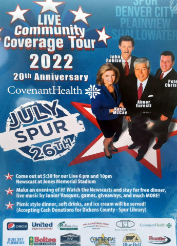 KCBD to make news in Spur July 26