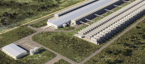 VIEW A DIGITAL RENDERING of the Helios plant in northern Dickens County at https://www.galaxy.com/data-centers. | GALAXY.COM