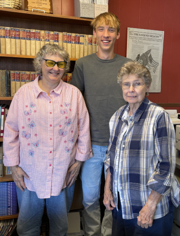 FROM AFAR FOR HOMECOMING Janet Bridges of Spur (left), along with husband, Steve (not pictured) and mother, Gracie Hadding (right) are hosting a Spur ISD foreign exchange student, Matthijs De Boer (center) in their home this school year. | TEXAS SPUR