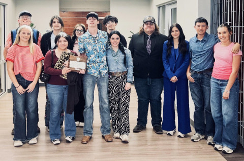 SPUR REGIONAL UIL Spur had an impressive showing at the Regional UIL academic meet, and some competitors even advanced to state. Back row: Adrian Garza-West, Leah Munoz, Raeli Rodriquez, Joshua Simmons; front row, Kylie Weiser, Pursphony Garcia, Brandon Garza-West, Daven Dempsey, Steven Hulme, Saegan Molina, Brylan Bridge and Tatom Bridge. Not pictured were KendalWalker,Weslyn Givens, Keylee Molina, Sariah Sepeda, Kymberleigh Lee and Dana Parnell. | SUE JANE SULLIVAN