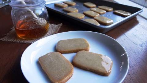 SWEET AND SPICE I love taking my basic shortbread recipe and coming up with new ingredients to pair it with. So naturally, a pumpkin spice shortbread and pumpkin flavored glaze are the right choice this fall. | ANGELINA LaRUE PHOTO