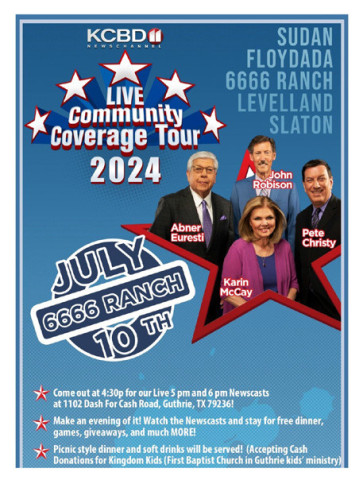KCBD Community Tour in Guthrie July 10
