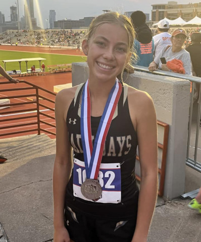 Jayton’s Jace Chisum finished 2nd in the mile, the State runner-up at the State track meet this past weekend. | COURTESY PHOTO