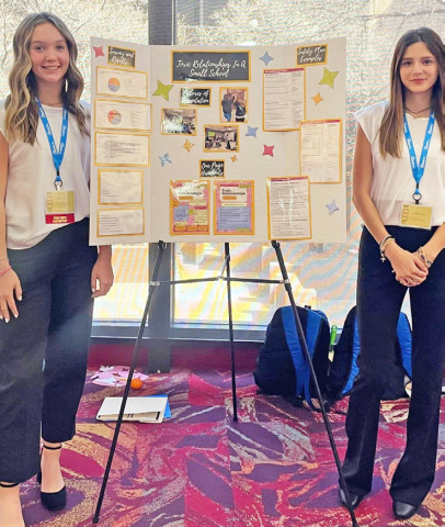SPUR HONORS Spur’s Weslyn Givens (left) and Saegan Molina competed at the State level in the FCCLA Professional Presentation category last week. | COURTESY PHOTO