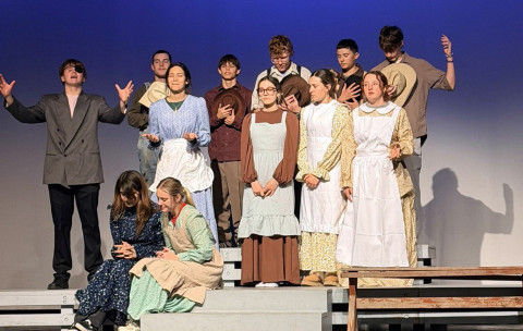 SPUROAPATBI-DISTRICT The Spur ISD production of“Anatomy of Gray”was selected to advance to bi-district competition, which will be April 1 in Spur. Set in Indiana during the late 1800s,“Anatomy of Gray” explores themes of death, loss, love and healing through a unique coming-of-age story. Brandee Hamilton is the One Act Play director. | COURTESY PHOTOS