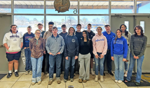 ONE ACT PLAY “The Diviners” will be Spur High School’s entry in the 2025 UIL One Act Play competition. Spur, Guthrie and Motley County will compete Mar. 5 in Spur, while Jayton performs Mar. 4 in Aspermont. | CAST PHOTO COURTESY SPUR ISD