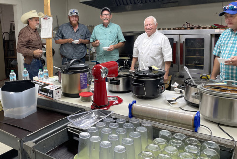 CHILI JUDGES, from left, were Kevin Brendle, Rowdy Logsdon and his son, Don Kaneski and Matt McArthur. | THE TEXAS SPUR