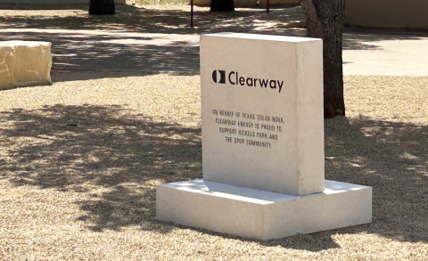 Spur sets monument thanking Clearway, Texas Solar Nova
