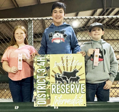 4-H COMPETITIONS Dickens County 4-H Intermediate Team were Aryian Stringer, CalvinHays Chapman and Rylee Foster. | AMANDA SPIVA PHOTO
