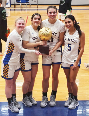 TABC ACADEMIC ALL-STATE Congratulations go to Spur basketball players Erin McGalliard, Addison Fulmer, Kimberlee Segura and Olivia Ortiz on making the TABC Academic All-State Team. | COURTESY PHOTO